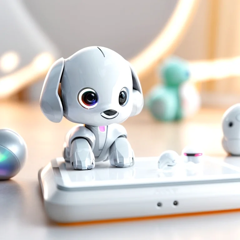 Kind spielt mit AI-basiertem Spielzeug